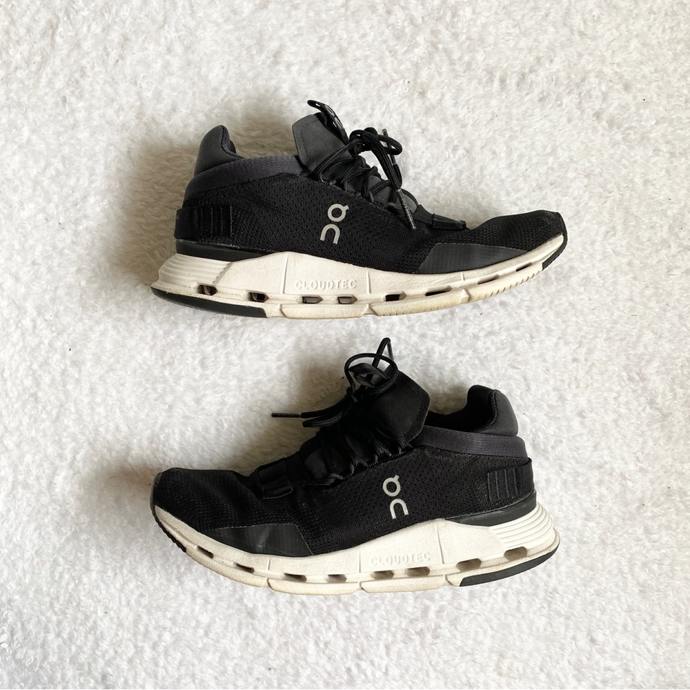 On running | cloudnova in phantom white tennis shoes - Picture 7 of 10